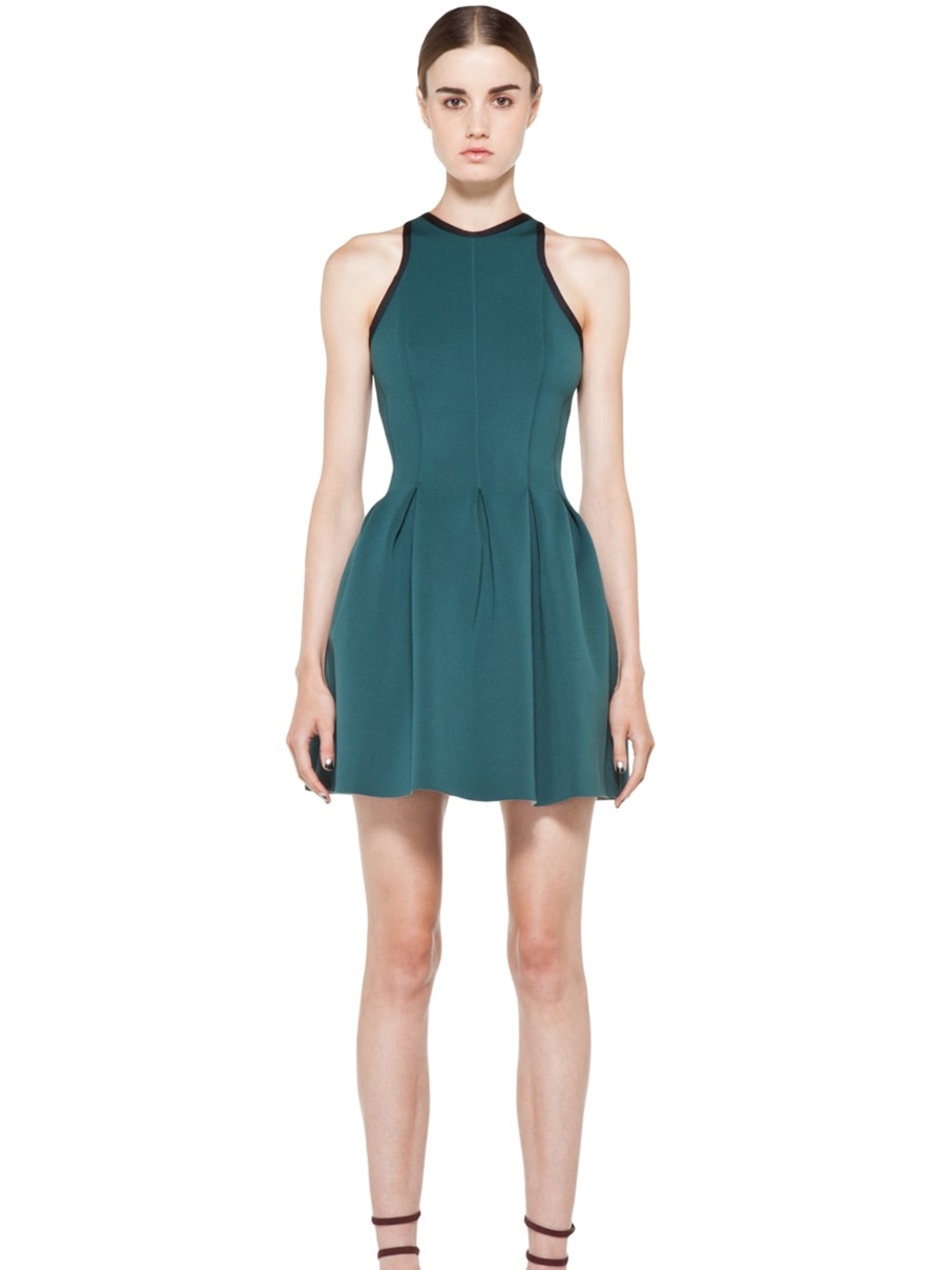 Alexander Wang Neoprene Inverted Pleat Dress